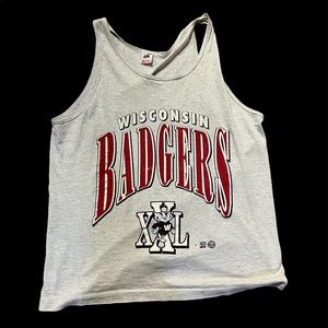 Vintage Wisconsin badgers tank top - Large